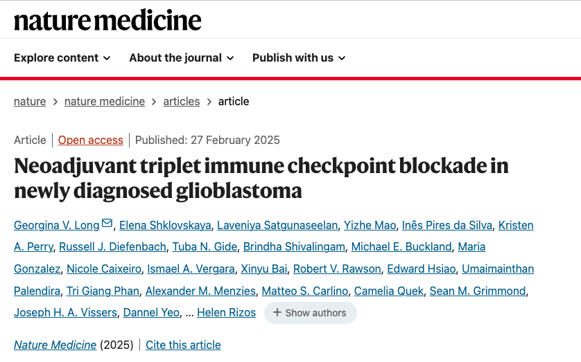 Olink蛋白组学加速免疫“三联疗法”治疗胶质母细胞瘤新突破