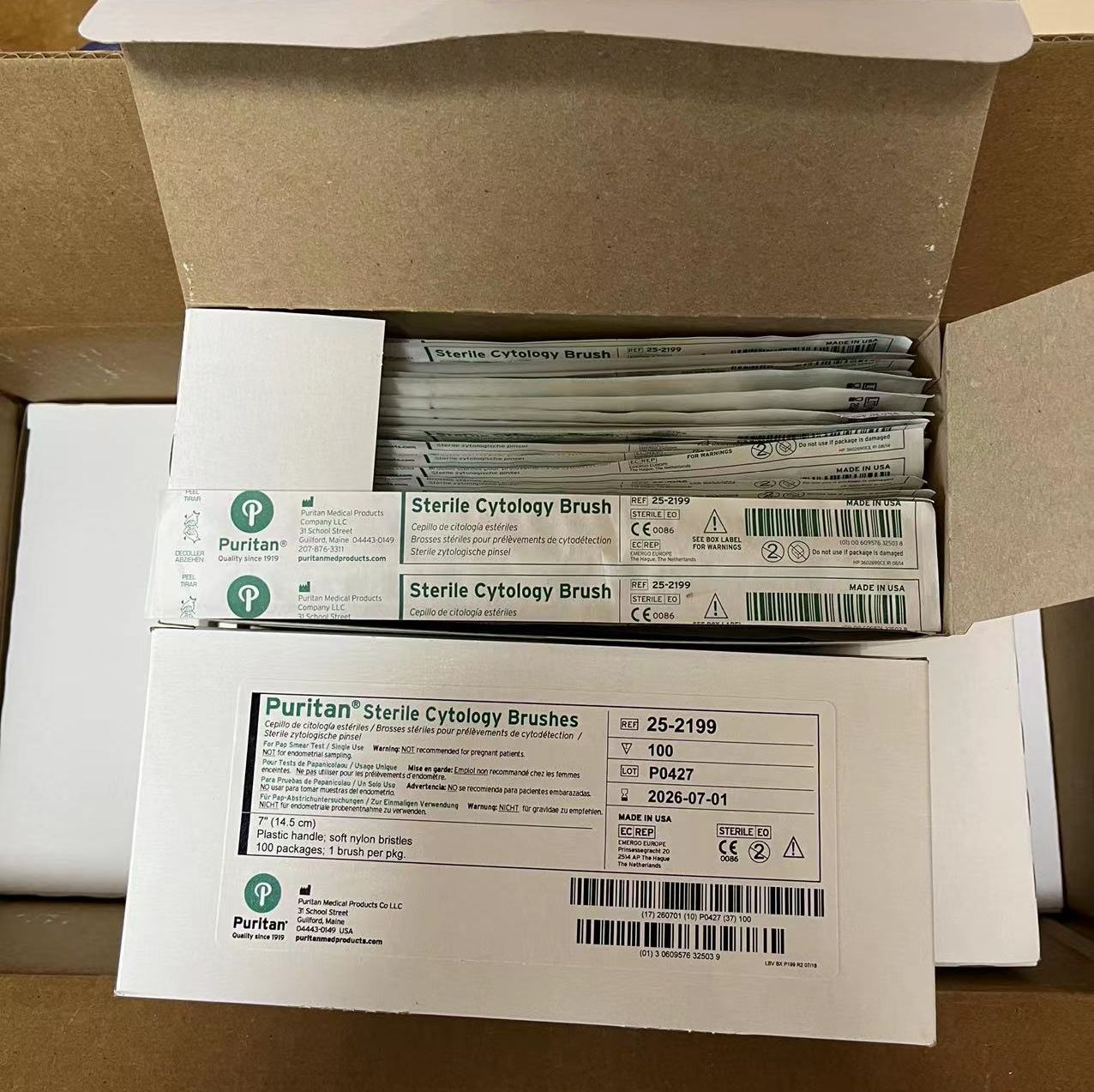 7英寸锥形刷Puritan Sterile Cytology Brushes