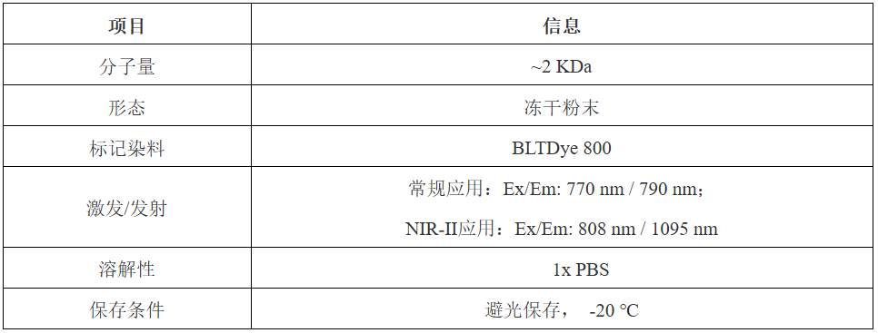 BLTProbe 800-cRGD荧光探针