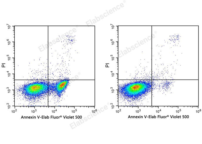 Annexin V-Elab Fluor® Violet 500/PI细胞凋亡检测试剂盒——高灵敏度流式分析利器