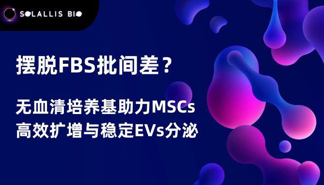 摆脱FBS批间差？无血清培养基助力MSCs有效扩增与稳定EVs分泌