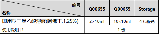 即用型三溴乙醇溶液(阿佛丁,1.25%)&nbsp;使用说明