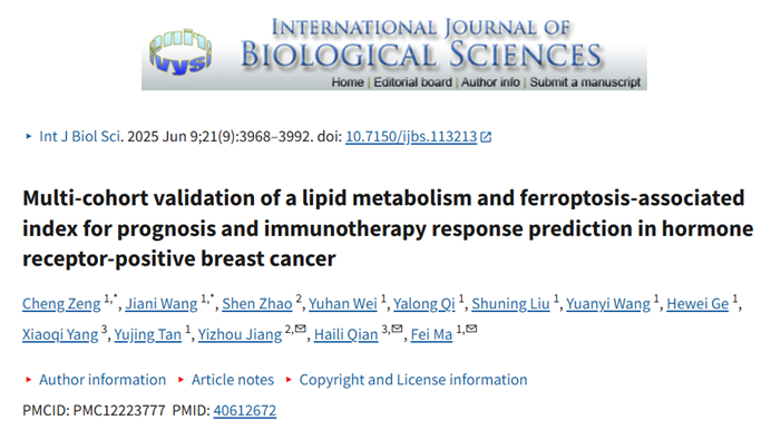 精准量化 + 空间多组学分析：Tissue Cytometry技术为乳腺癌免疫治疗响应预测提供关键数据
