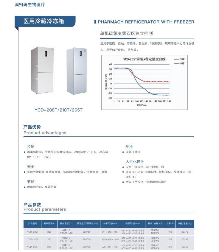 青岛澳柯玛(AUCMA)生物医疗产品样册-2025新产品目录
