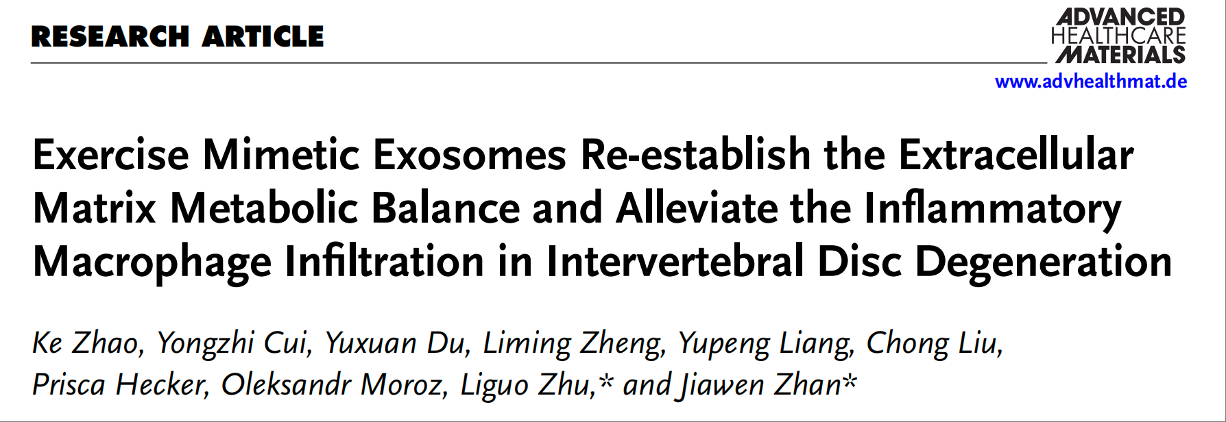 IF=10.0 | Umibio特级胎牛血清（UR50100）助力客户椎间盘退变治疗研究！