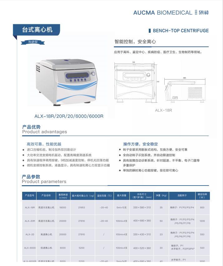 青岛澳柯玛(AUCMA)生物医疗产品样册-2025新产品目录