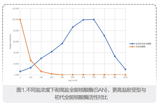 耐高盐全能核酸酶(SAN)，更高盐耐受型