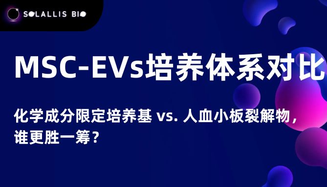 MSC-EVs培养体系对比：化学成分限定培养基vs人血小板裂解物，谁更胜一筹？