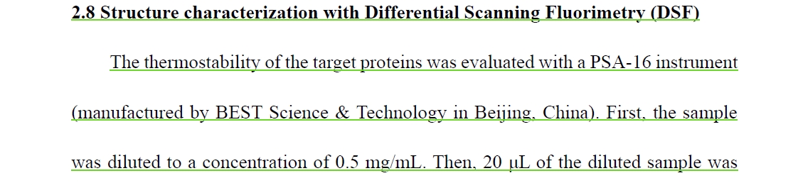 蛋白稳定性分析仪PSA-16助力生物传感器开发