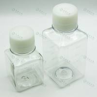 PET方形带盖培养基储存瓶125ml250ml