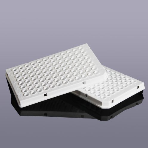 PCR板,96孔,100ul,乳白,半裙边（罗氏）