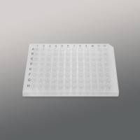 PCR板,96孔,200ul,透明,半裙边,黑字
