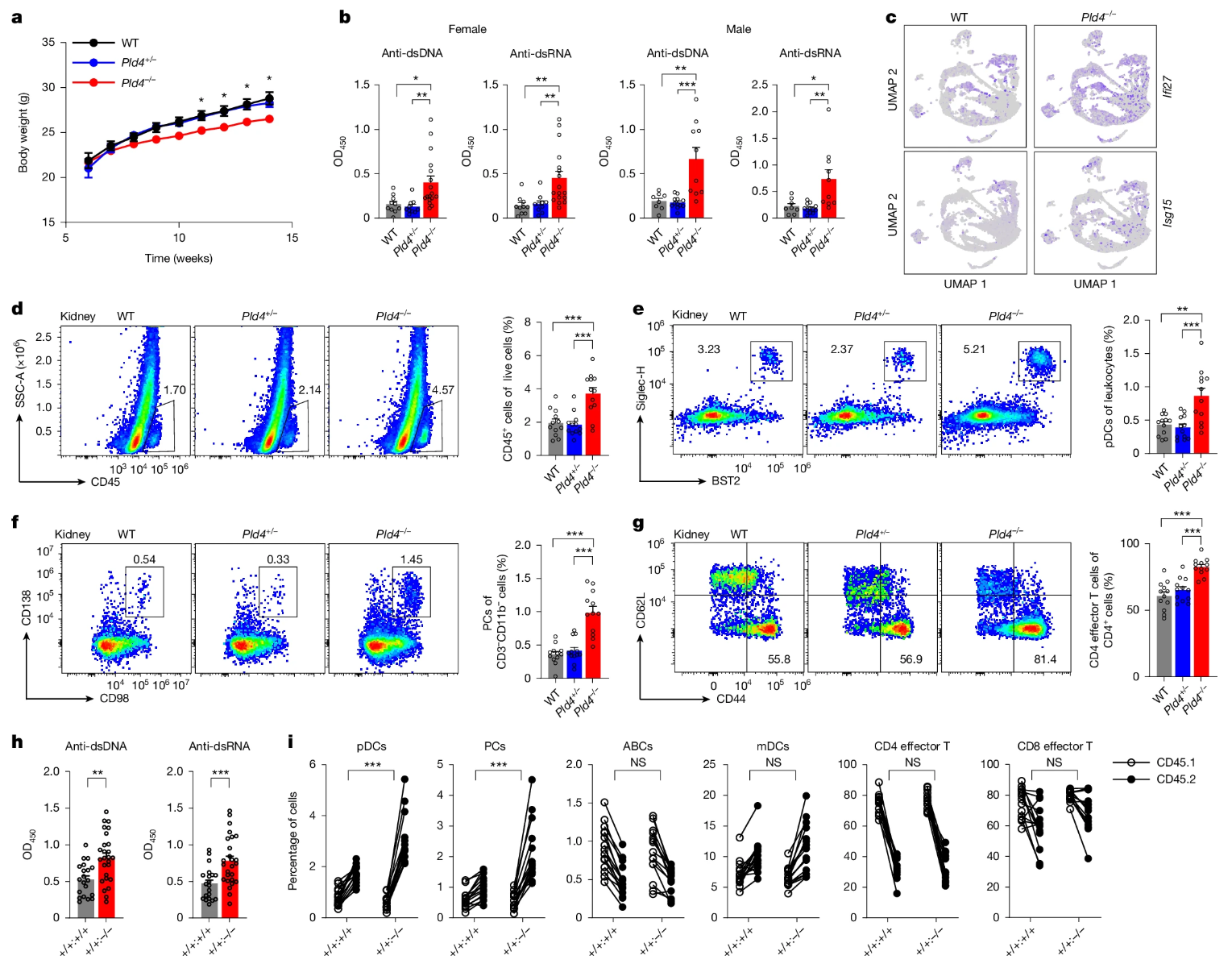 Nature | 颠覆认知！浙江大学/东部战区总医院研究团队合作锁定SLE新型致病基因：PLD4