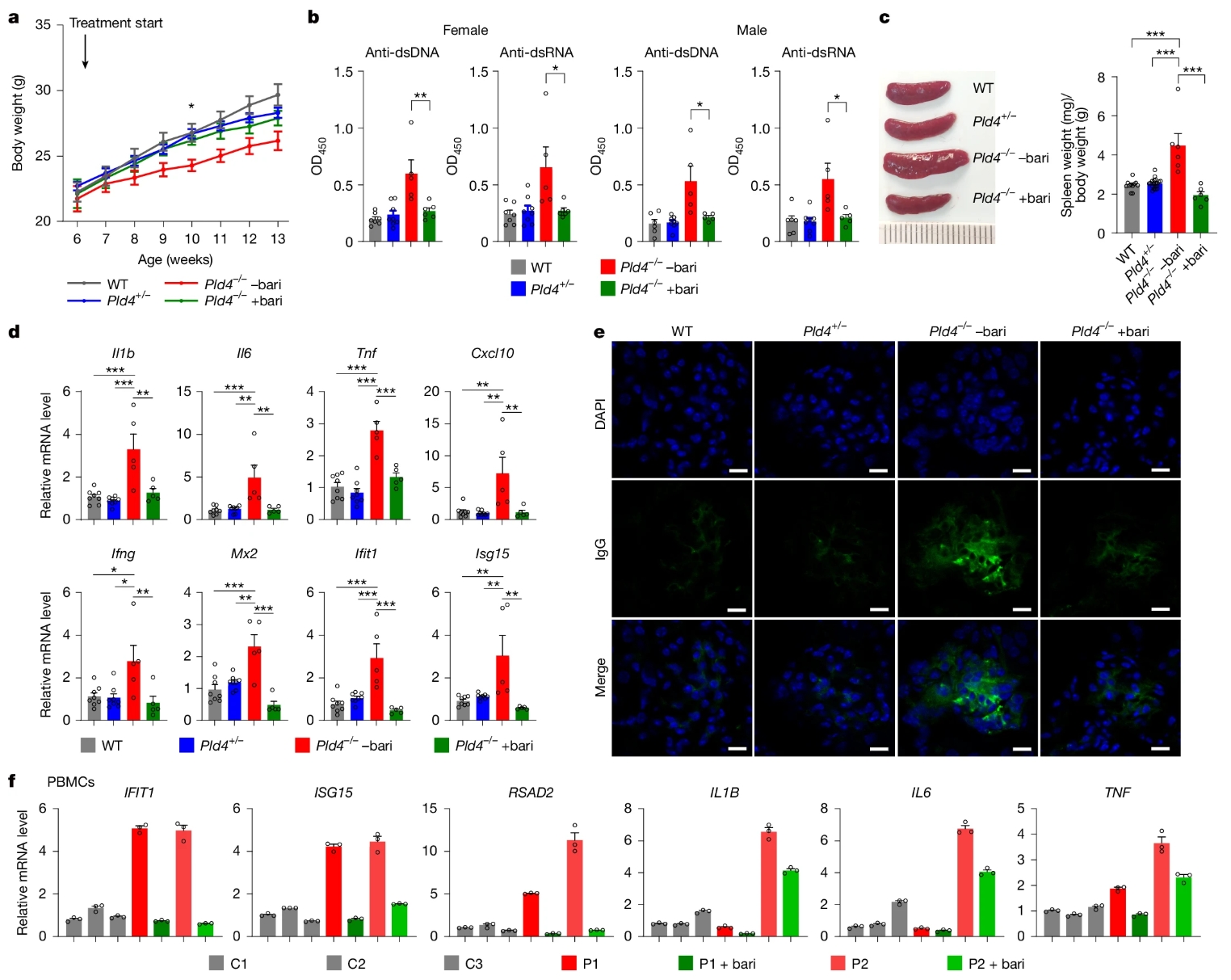 Nature | 颠覆认知！浙江大学/东部战区总医院研究团队合作锁定SLE新型致病基因：PLD4
