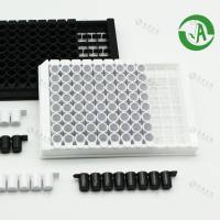 上海晶安生物可拆卸8孔条黑色边框酶标板/黑色8孔酶标条