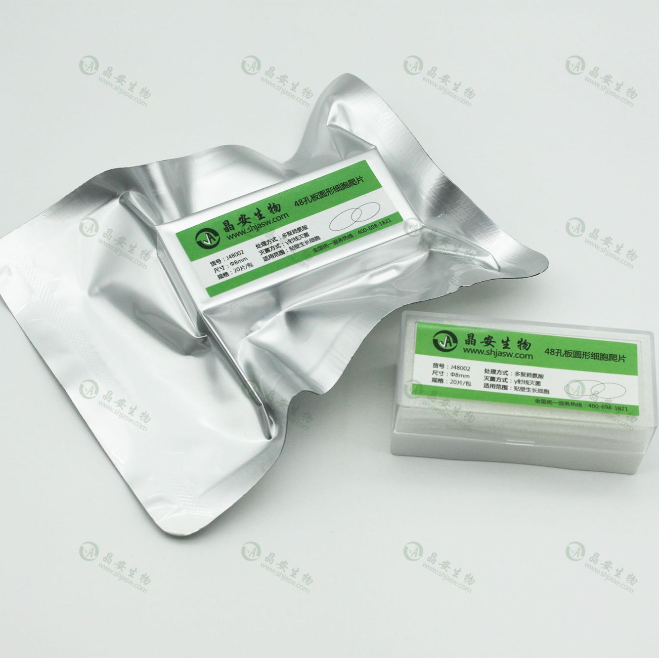 TC处理6孔板细胞爬片(直径24mm),无菌