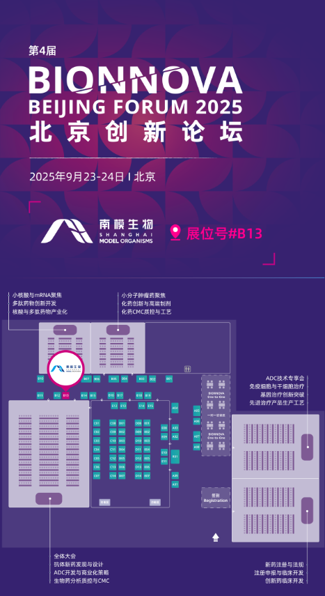 会议邀约 | 南模生物邀您参加第4届BIONNOVA北京创新论坛