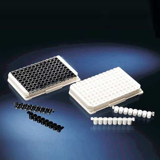 Luminunc板条,带框,每框96孔,白色 Nunc