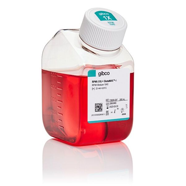 RPMI 1640 培养基,GlutaMAX™ 添加剂,HEPES,72400047-500mL