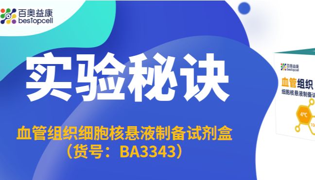 实验秘诀 | 血管研究效率低？这款细胞核悬液制备试剂盒帮你破局！