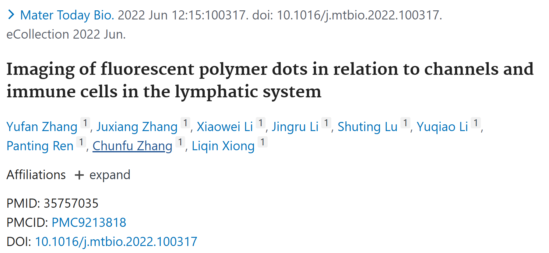 文献解析|荧光聚合物点在淋巴系统成像中的新探索：揭示与免疫细胞及通道的关系