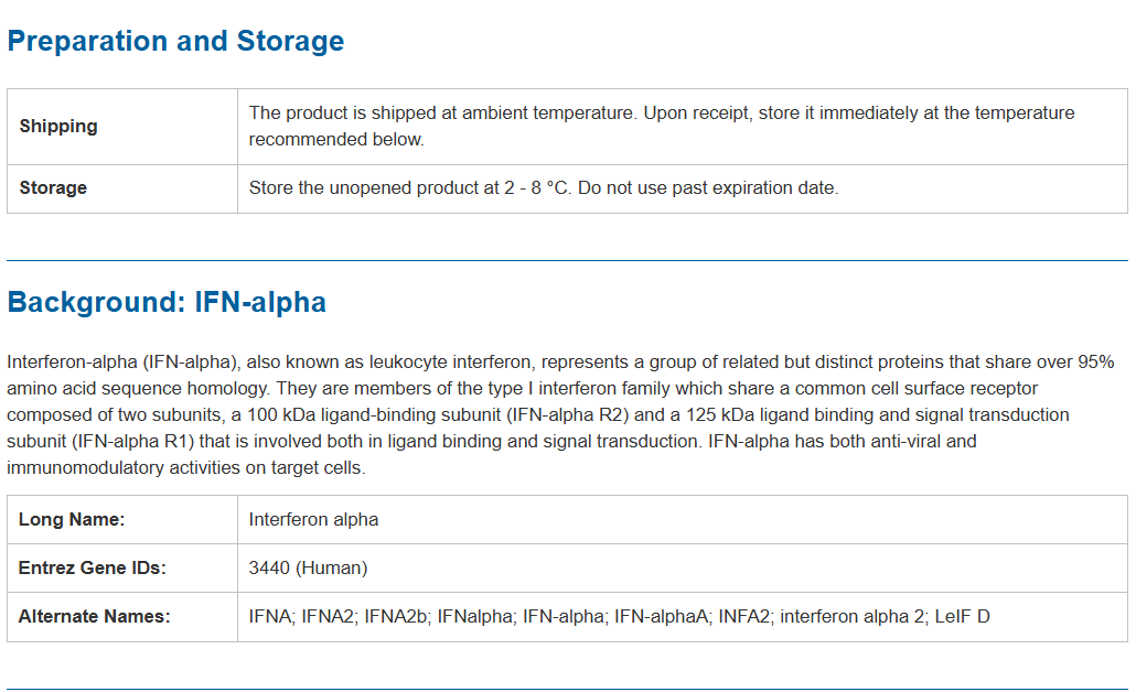 R&D Systems货号MFNAS0现货Mouse IFN