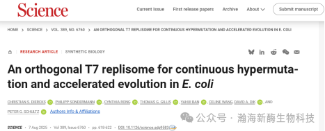 一周进化5000倍！这套“超突变系统”让蛋白质进化进入快车道