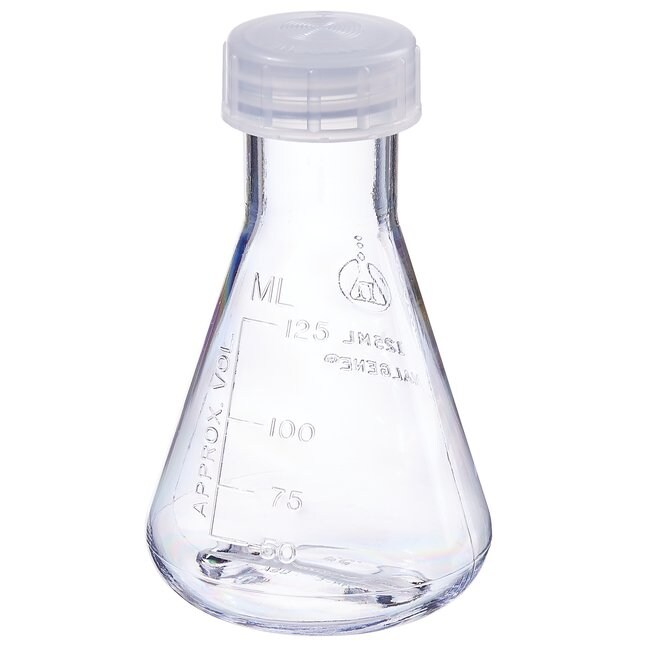 Nalgene货号4108-0125带螺旋盖的锥形瓶125m