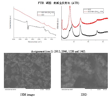 硬脂胺共价连接石墨烯