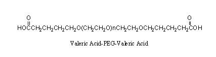 戊酸-聚乙二醇-戊酸，VA-PEG-VA，Valeric Acid-PEG-Valeric Acid