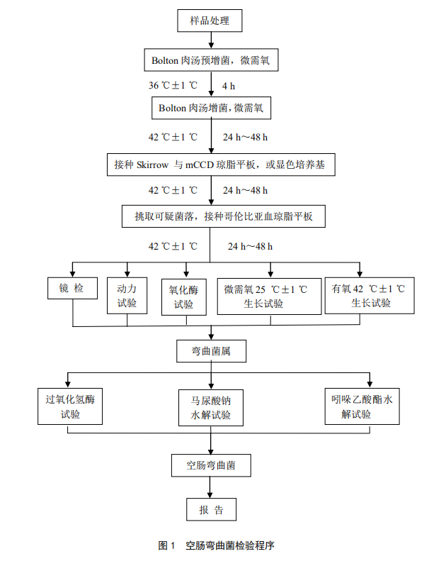 国标GB 4789.9—2014空肠弯曲菌检验程序