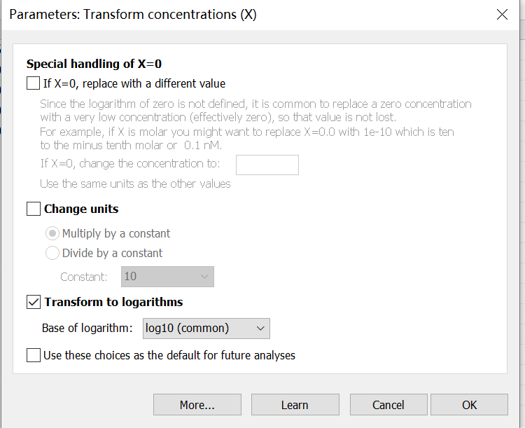 使用graphpad prism计算IC50