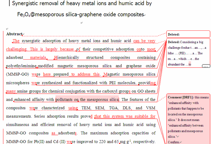 SCI论文英语润色范例，Plos one影响因子3.730）发表案例