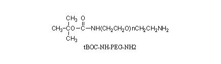 氨基甲酸叔丁酯-聚乙二醇-氨基，tBOC-NH-PEG-NH2，tBOC-NH-PEG-Amine