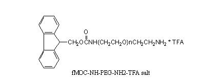 芴甲氧羰基-氨基-聚乙二醇-氨基*三氟乙酸盐，FMOC-NH-PEG-NH2-TFA，FMOC-NH-PEG-Amine TFA Salt
