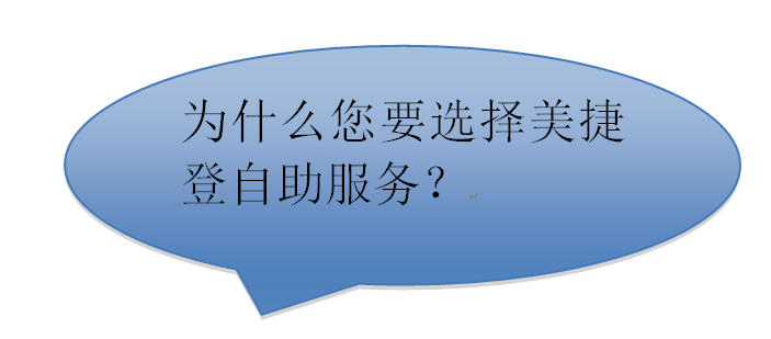 美捷登“自助服务”，为您开启快速通道