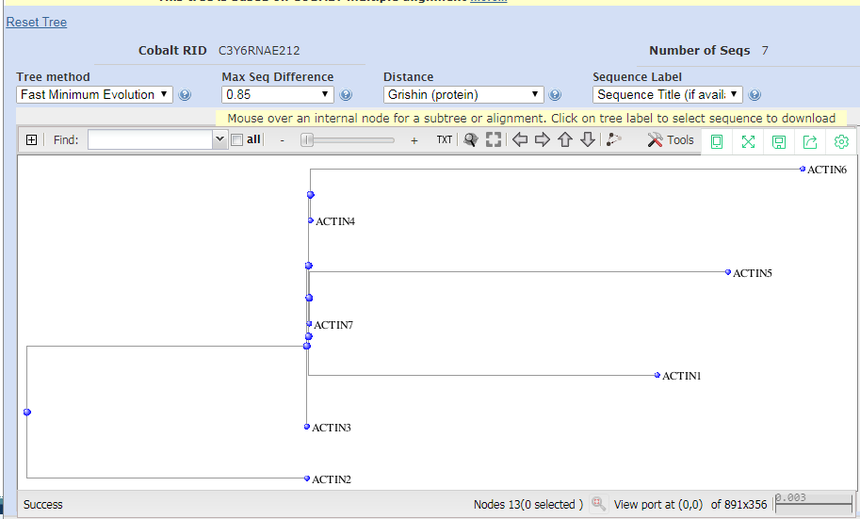 蛋白序列比对和进化树的绘制 蛋白序列比对和进化树的绘制