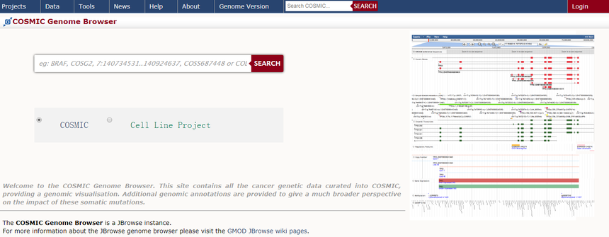 COSMIC数据库 COSMIC数据库