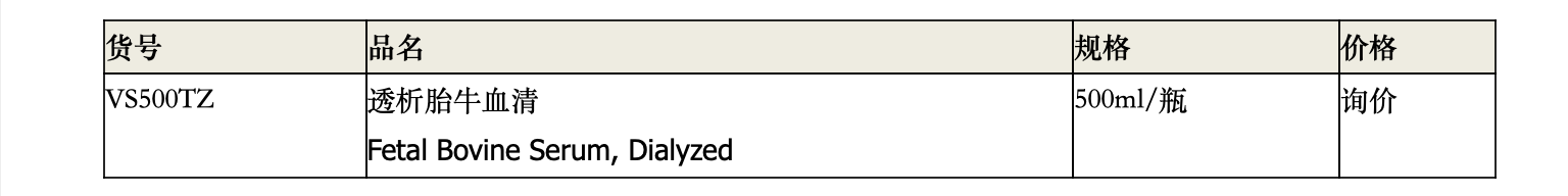 关于Ausbian透析胎牛血清的来源