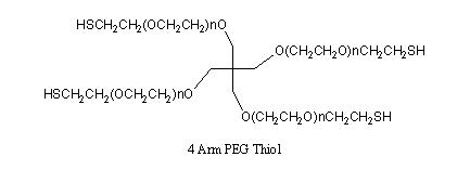 四臂-聚乙二醇-巯基，4arm-PEG-SH，4arm PEG-Thiol