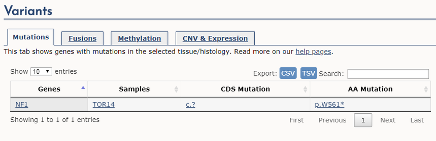 COSMIC数据库 COSMIC数据库