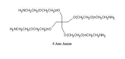 四臂-聚乙二醇-氨基，4arm-PEG-NH2，4arm-PEG-Amine