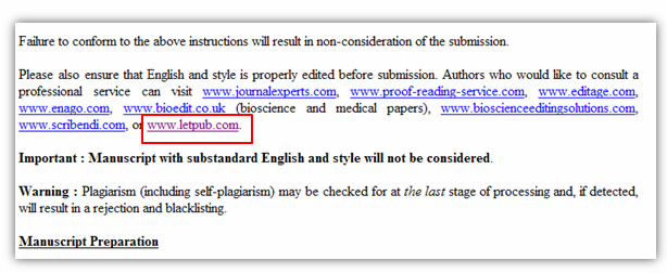 SCI期刊MIJST鼓励作者使用LetPub的论文编辑服务
