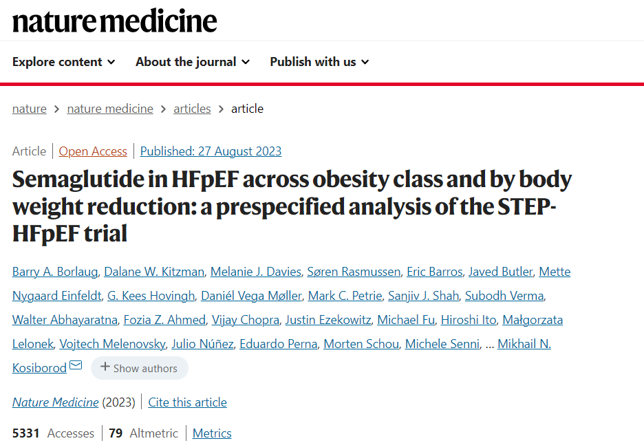 3期试验结果公布!司美格鲁肽在心血管领域“再显神通”——不仅减肥!还能强心健体!