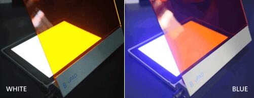 照胶台，扫描仪两头跑，当然是BluPAD双LED蓝白光照胶台