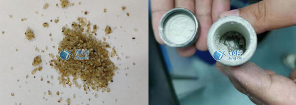 浙江大学多样品组织研磨仪对沙子研磨实验效果