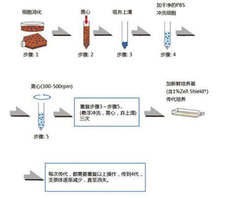 祛除支原体试剂推荐的“悬浮冲洗法”