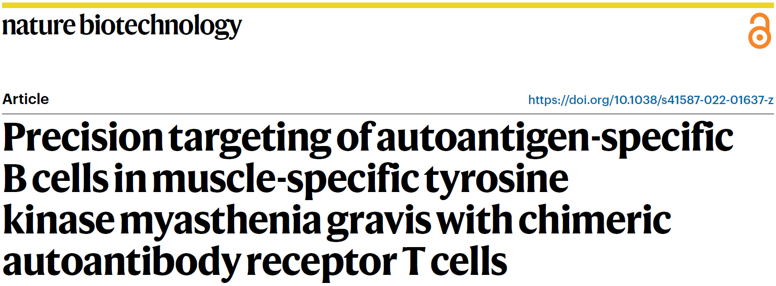 46.9分|CAR-T在自身免疫性疾病中的反向思考CAAR-T
