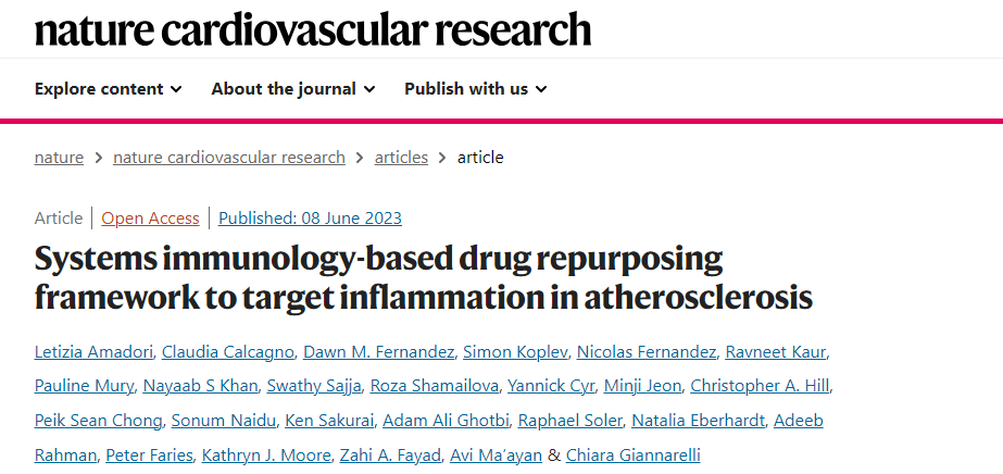 【Nature】子刊 - 质谱流式技术助力药物新用途开发