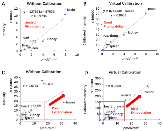 空间代谢组学实现异质性生物组织中待测物准确定量质谱成像